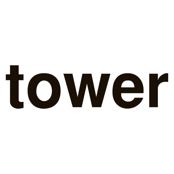 tower　前が開くキッチンカウンター上収納ラック　ブラック